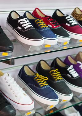 Prüfungen von Schuhen